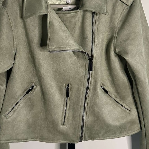 KUT from the Kloth-Jackie Moto Jacket-size Medium-Celery-NWT-retails $129 - Picture 4 of 10